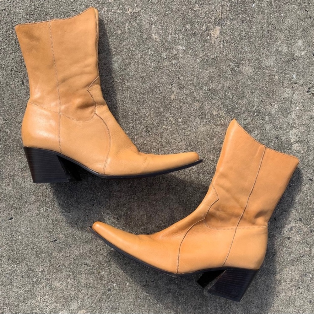 SOLD!!! Vic Matie Leather Pointed Toe Boots